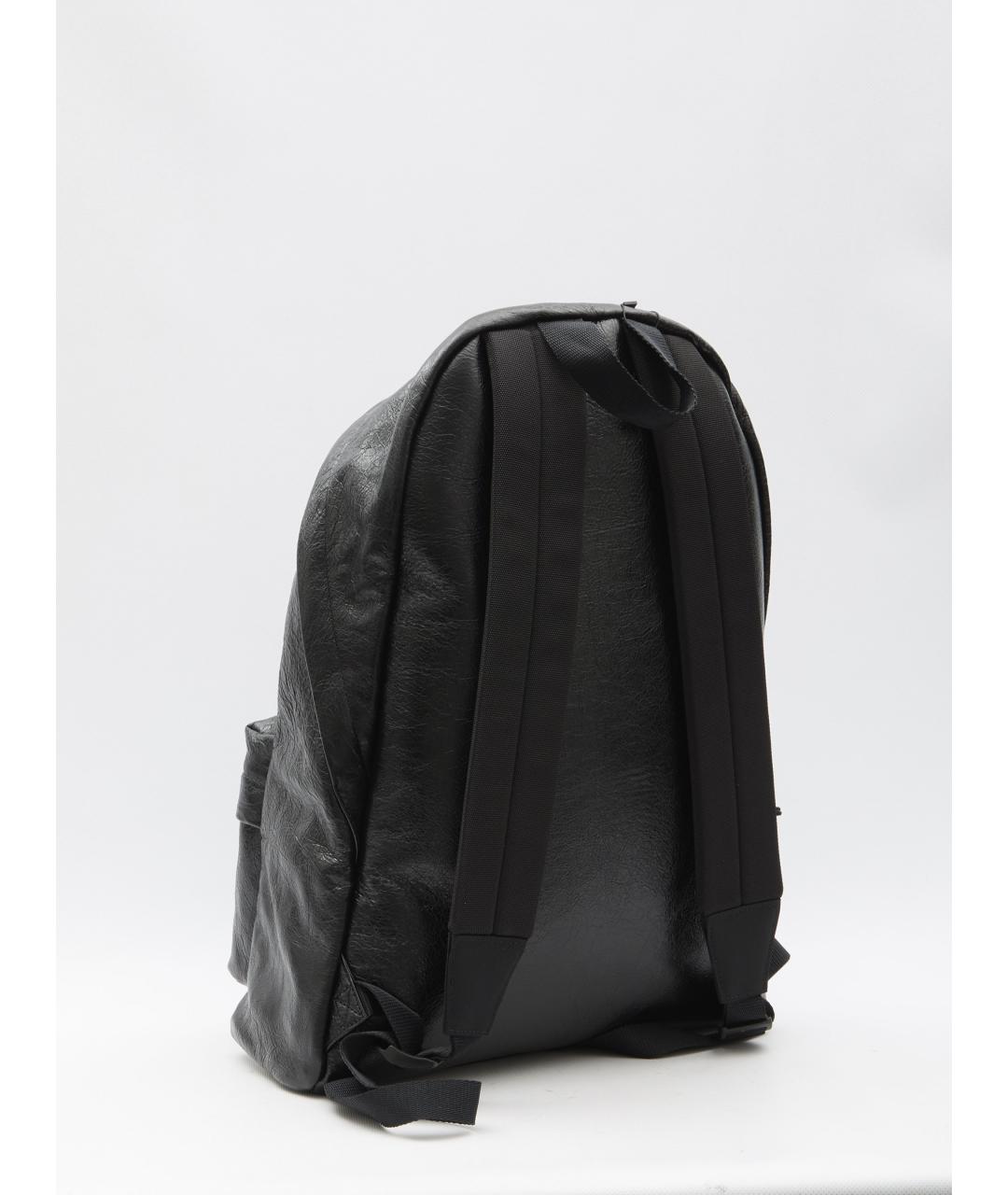 BALENCIAGA Черный кожаный рюкзак, фото 2