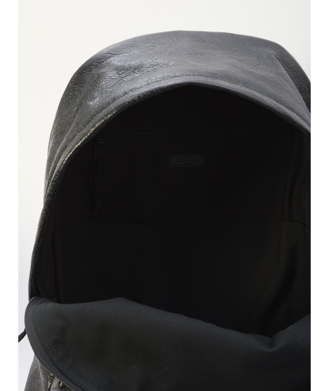 BALENCIAGA Черный кожаный рюкзак, фото 4