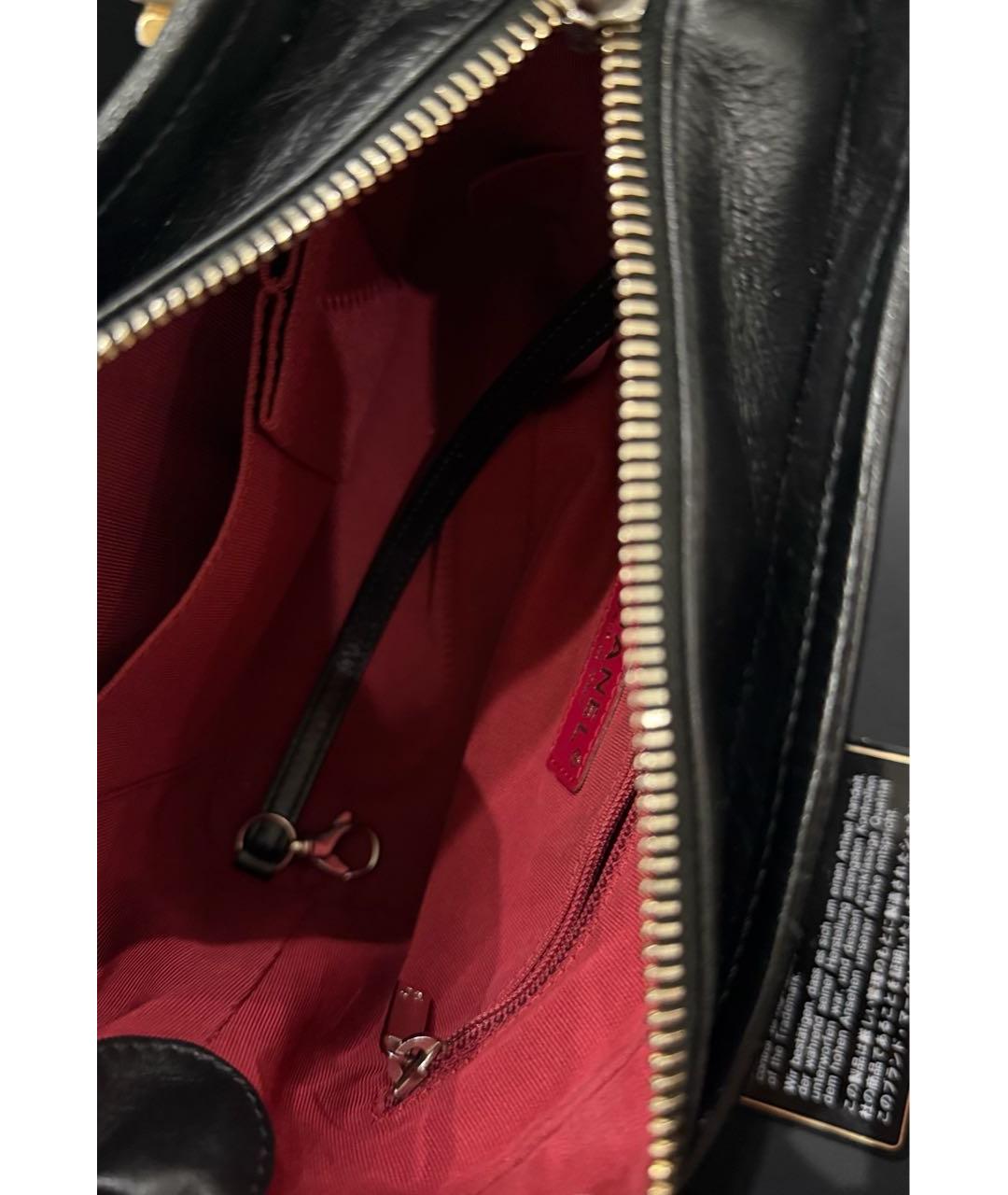 CHANEL Черная кожаная сумка через плечо, фото 7