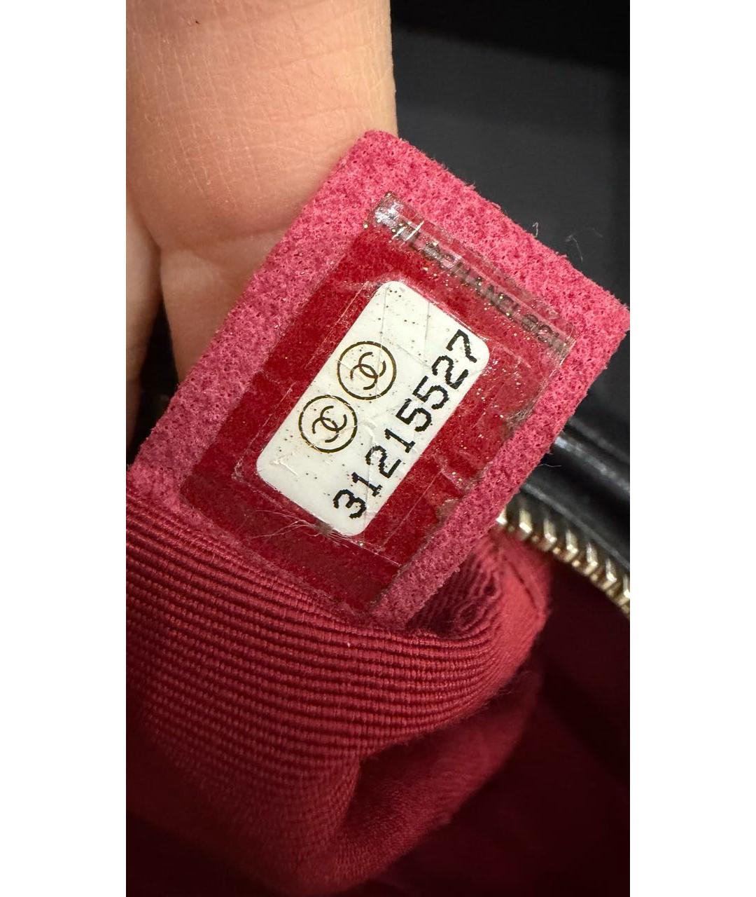 CHANEL Черная кожаная сумка через плечо, фото 6