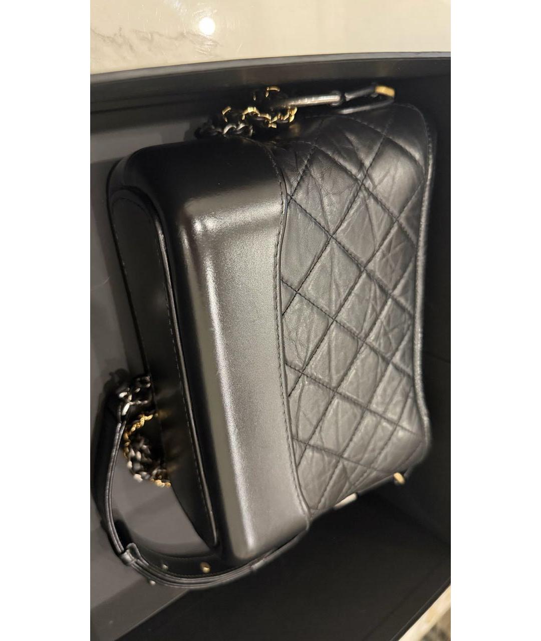 CHANEL Черная кожаная сумка через плечо, фото 4