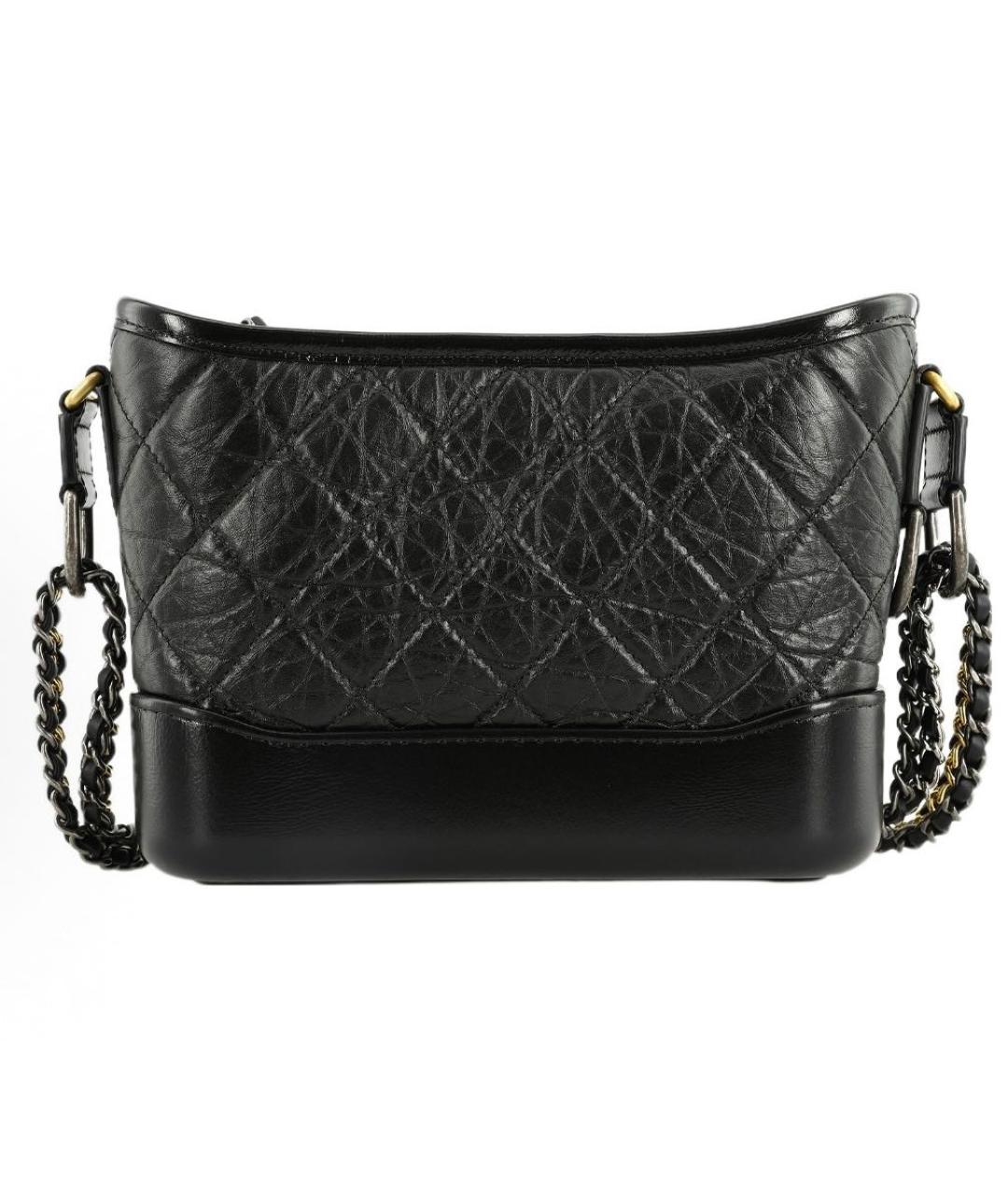 CHANEL Черная кожаная сумка через плечо, фото 2