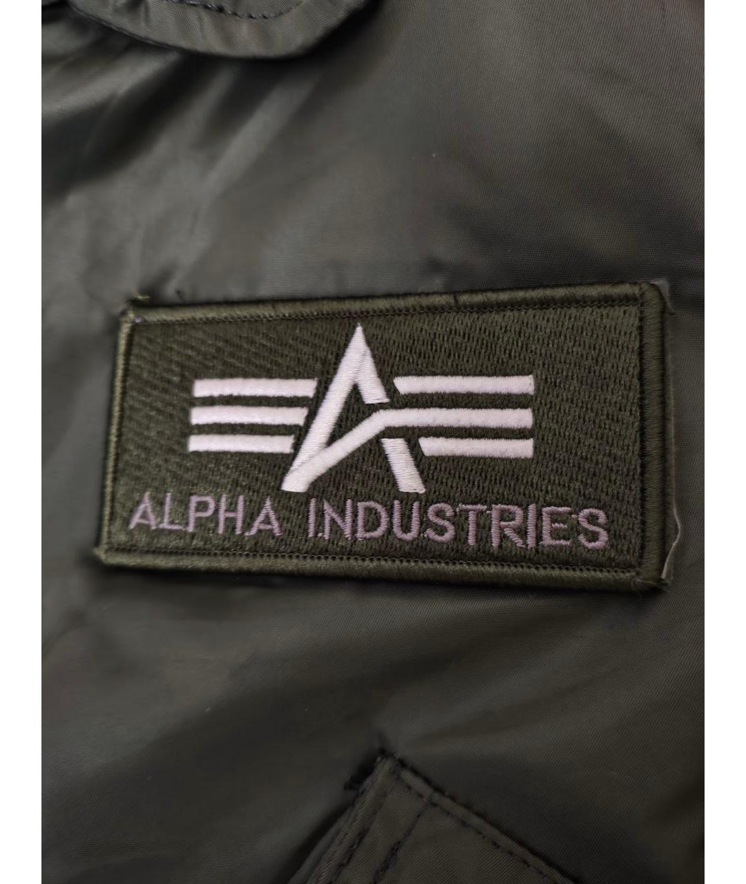 ALPHA INDUSTRIES Зеленая куртка, фото 4