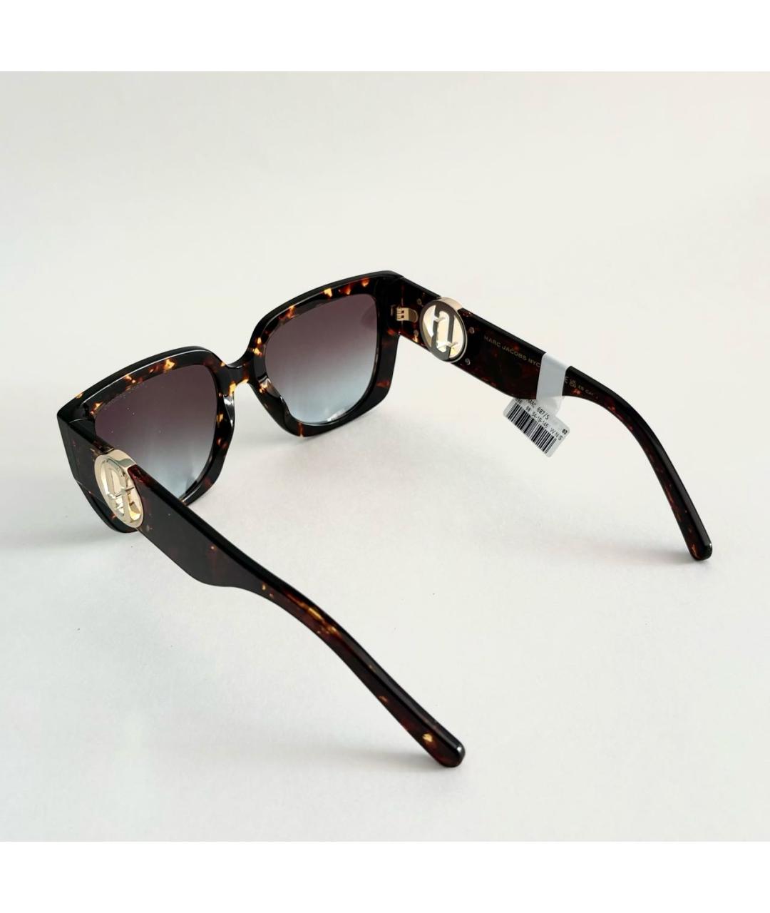 MARC JACOBS Коричневые пластиковые солнцезащитные очки, фото 4