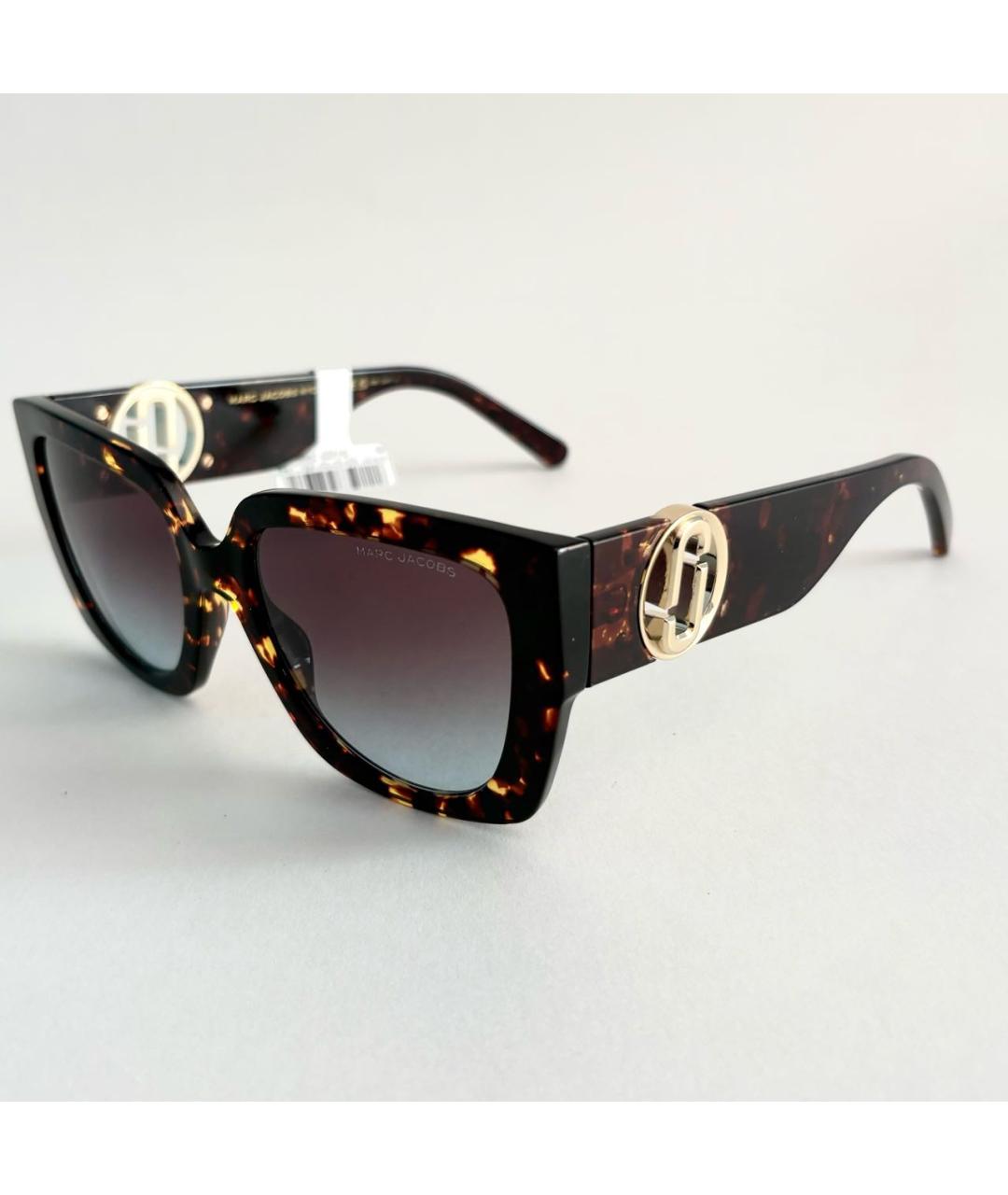 MARC JACOBS Коричневые пластиковые солнцезащитные очки, фото 5