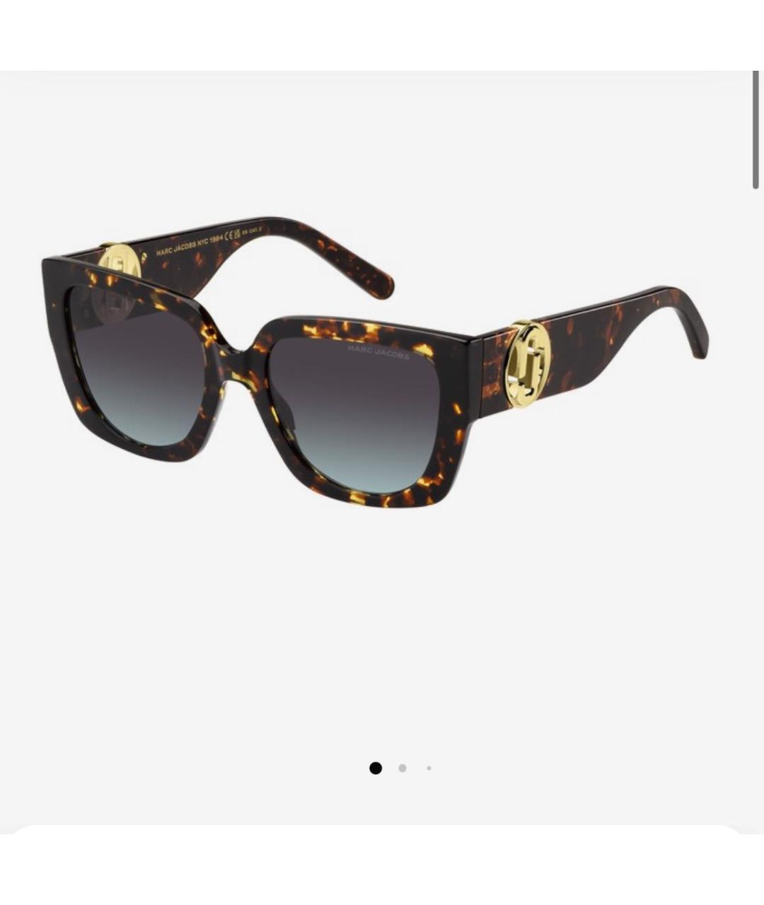 MARC JACOBS Коричневые пластиковые солнцезащитные очки, фото 9