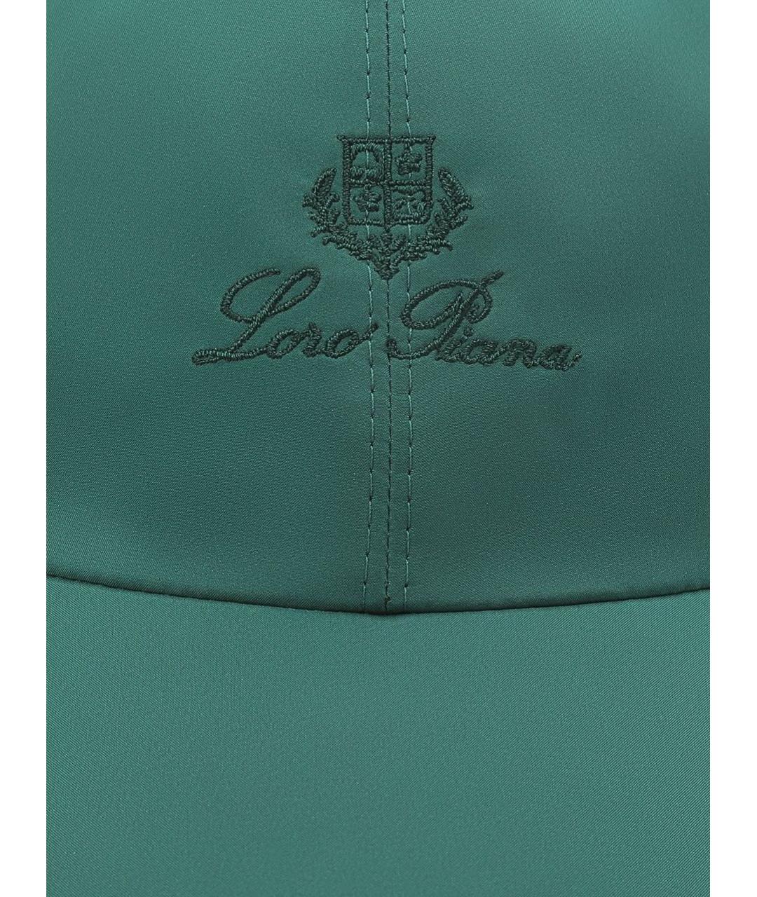 LORO PIANA Бирюзовая кашемировая кепка/бейсболка, фото 2