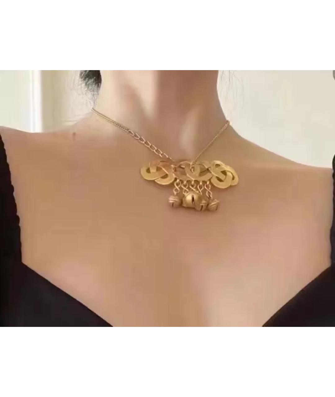 CHANEL Золотая металлическая булавка / брошь, фото 6