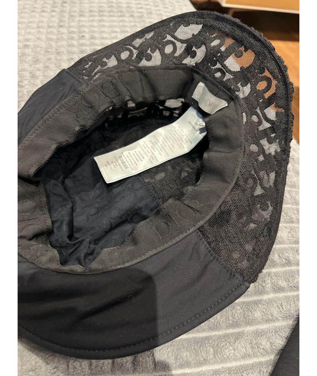 CHRISTIAN DIOR Черная хлопковая кепка/бейсболка, фото 4