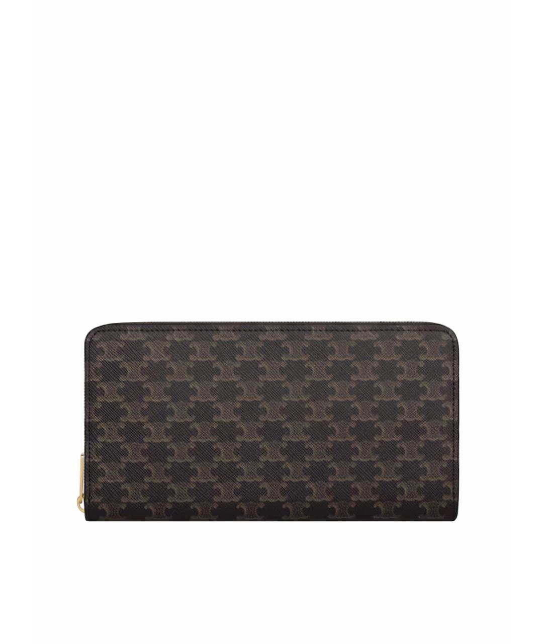 CELINE Коричневый кожаный кошелек, фото 1