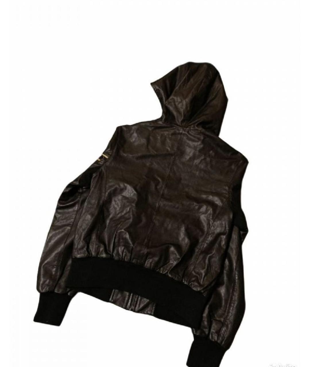 Y-3 Черная кожаная куртка, фото 2