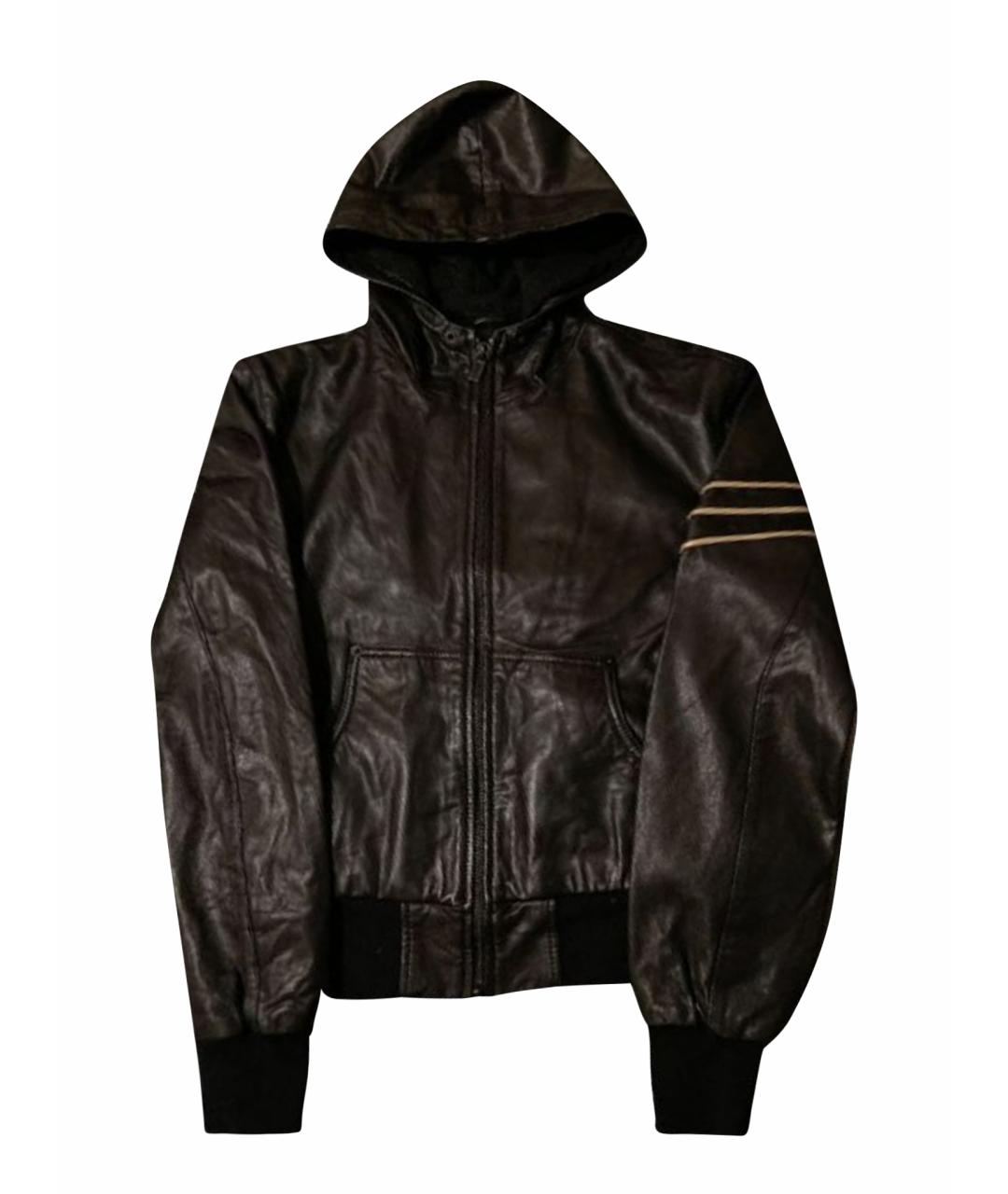 Y-3 Черная кожаная куртка, фото 1