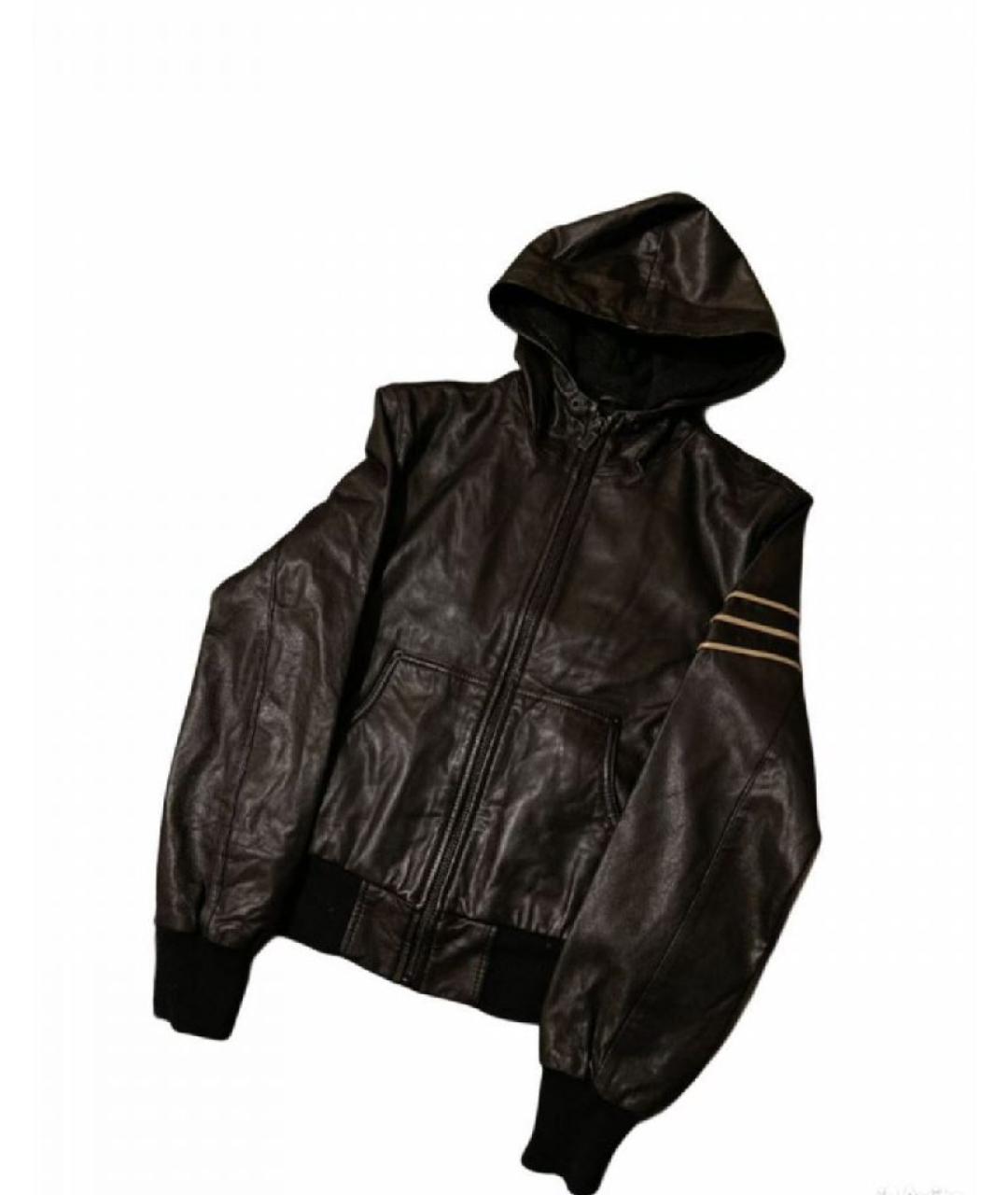 Y-3 Черная кожаная куртка, фото 8
