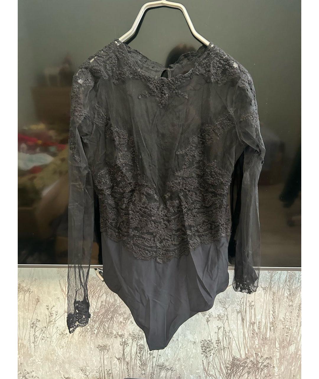 ERMANNO SCERVINO Черное кружевное боди, фото 5