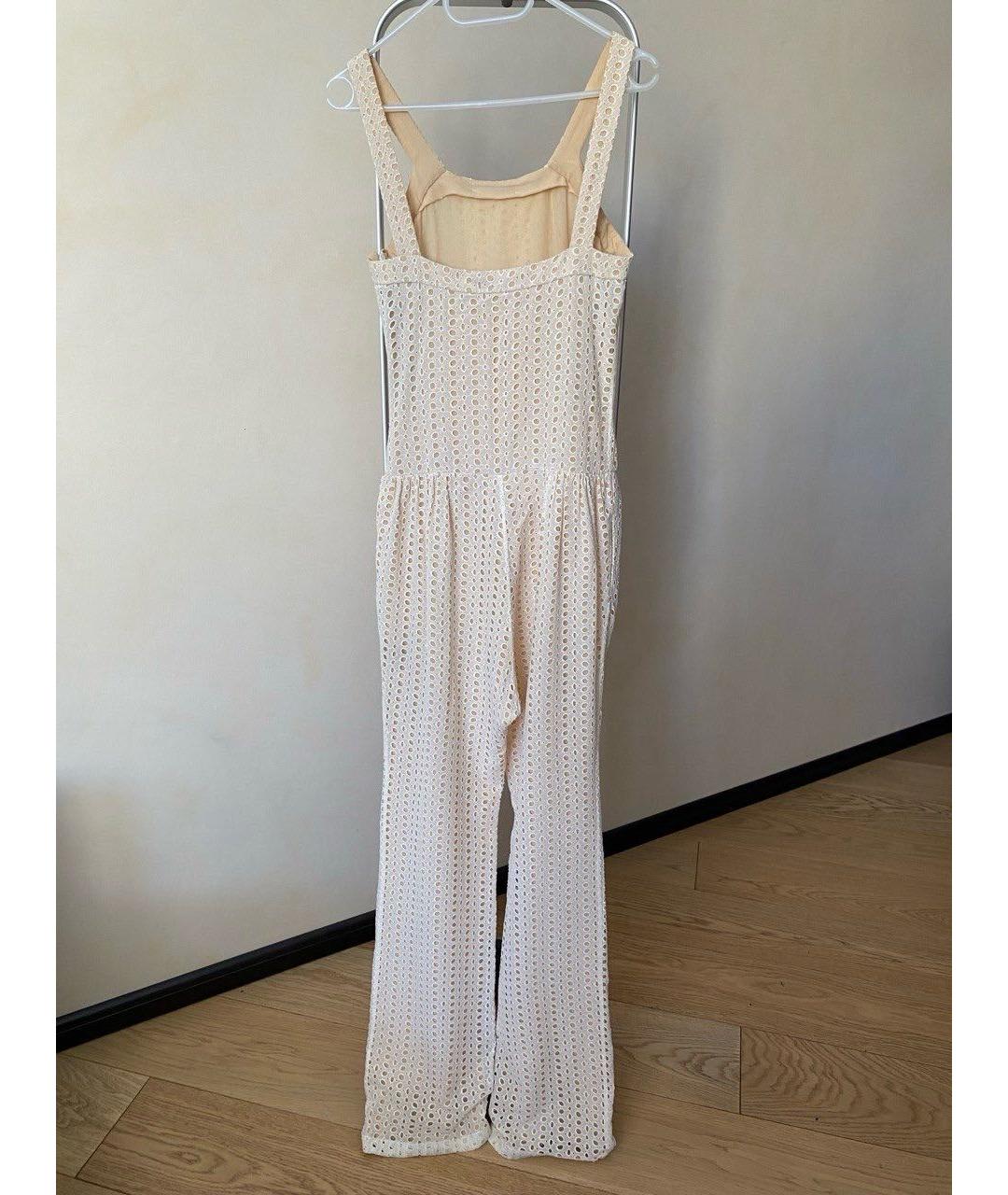 ROBERTO CAVALLI Белый шелковый комбинезон, фото 2