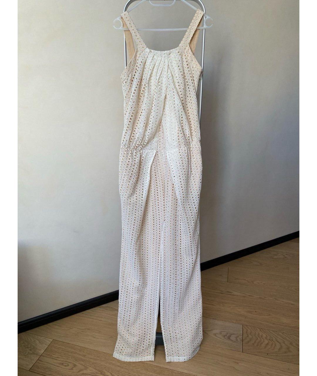 ROBERTO CAVALLI Белый шелковый комбинезон, фото 5