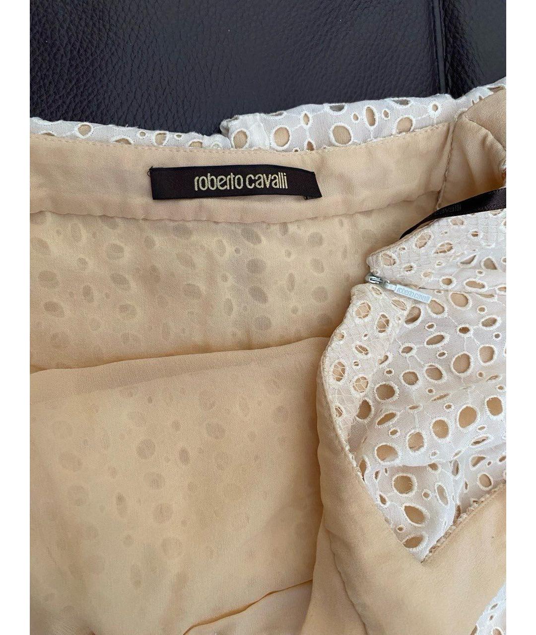 ROBERTO CAVALLI Белый шелковый комбинезон, фото 3