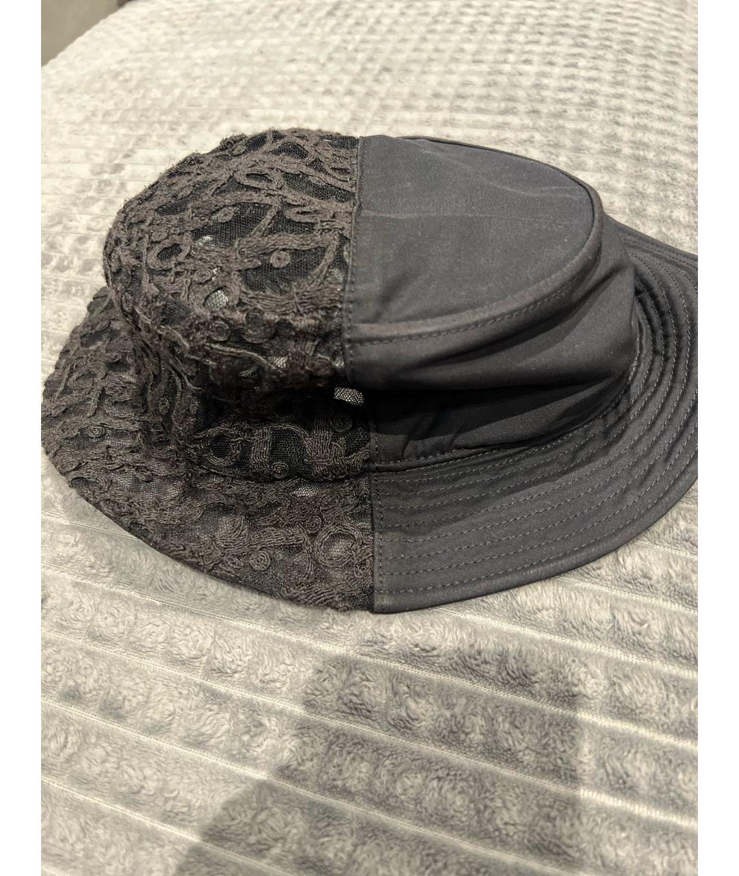 CHRISTIAN DIOR Черная хлопковая панама, фото 3