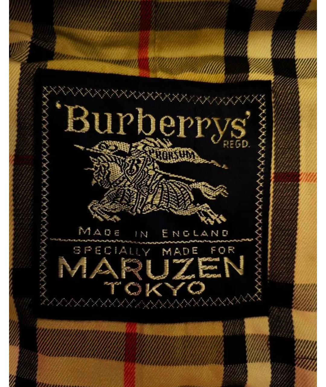 BURBERRY Зеленый тренч / плащ, фото 3