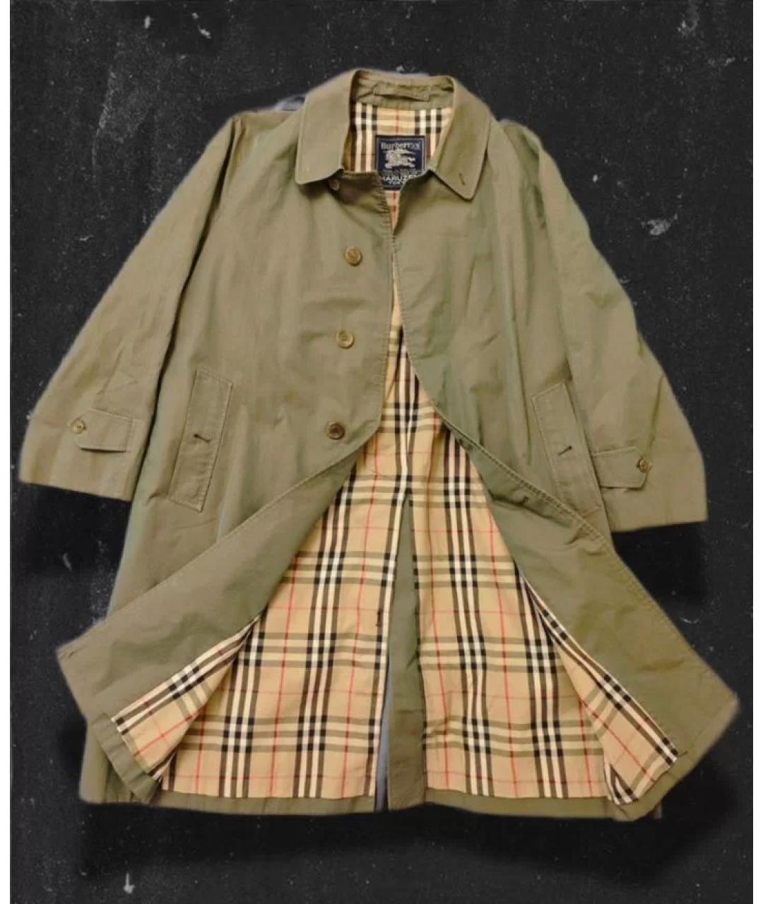 BURBERRY Зеленый тренч / плащ, фото 2