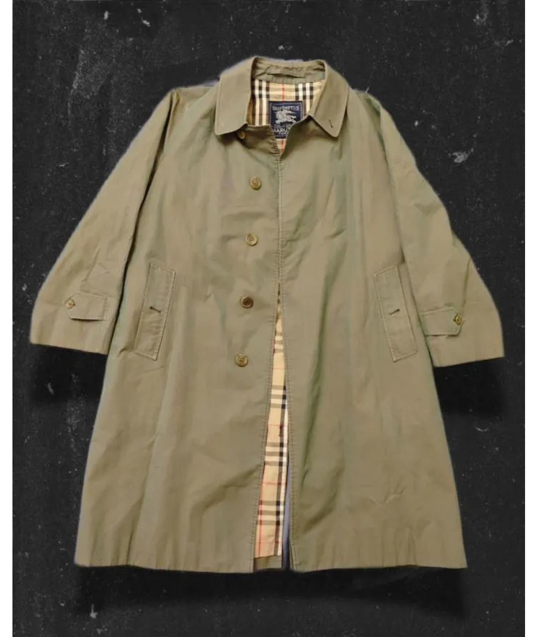 BURBERRY Зеленый тренч / плащ, фото 5