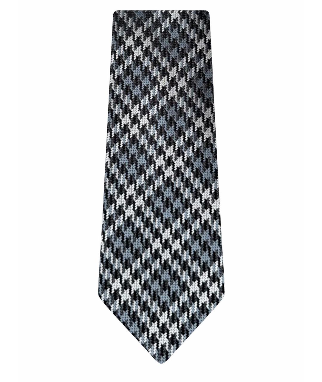TOM FORD Серый шелковый галстук, фото 1