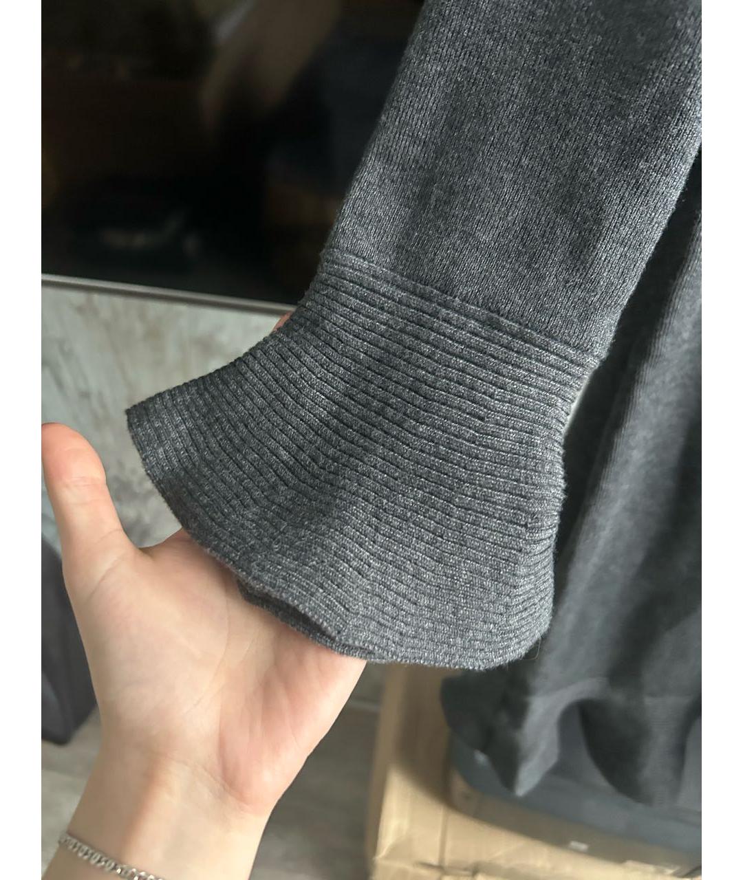 VALENTINO Антрацитовое кашемировое повседневное платье, фото 5