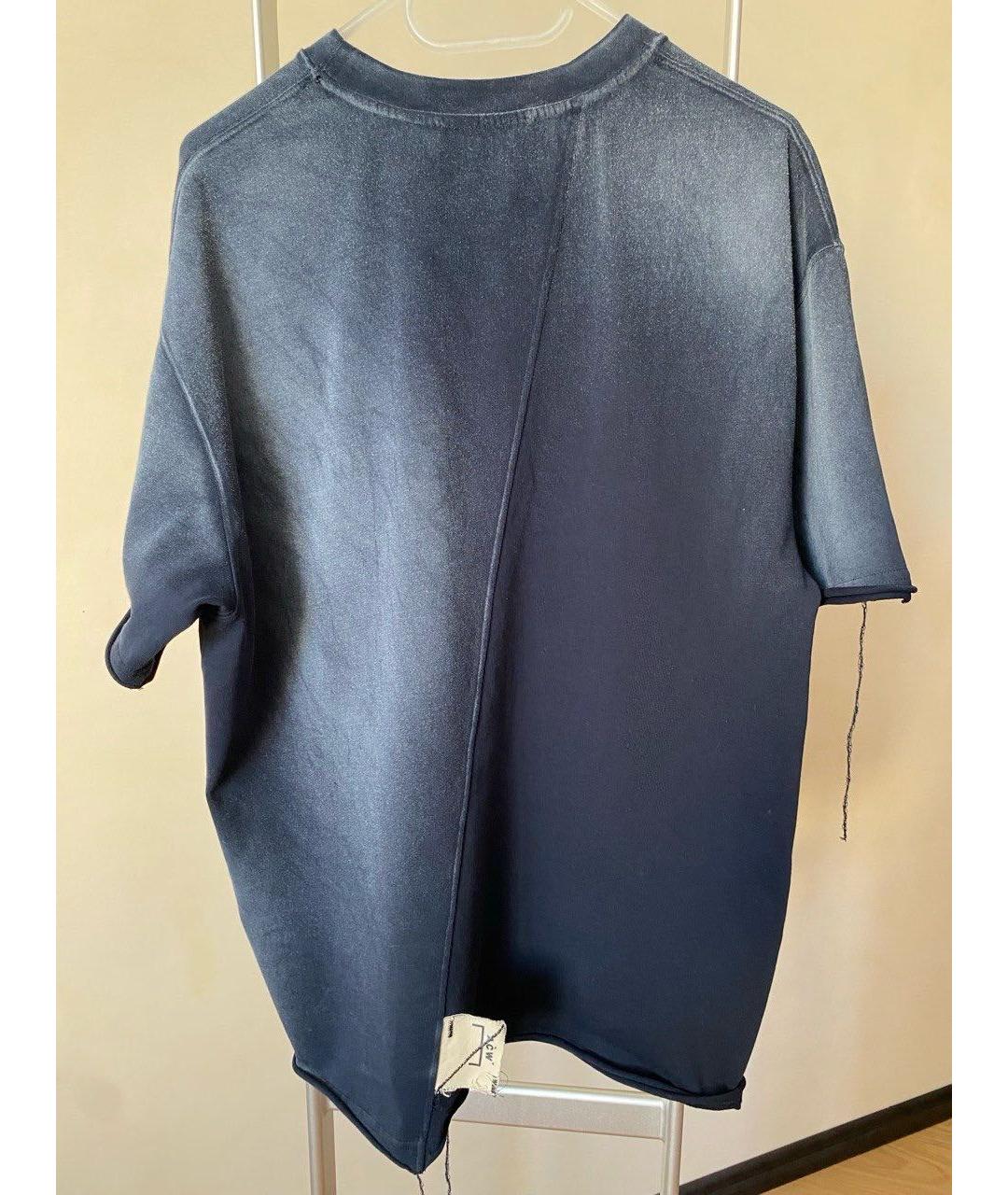 A-COLD-WALL* Синяя хлопковая футболка, фото 2