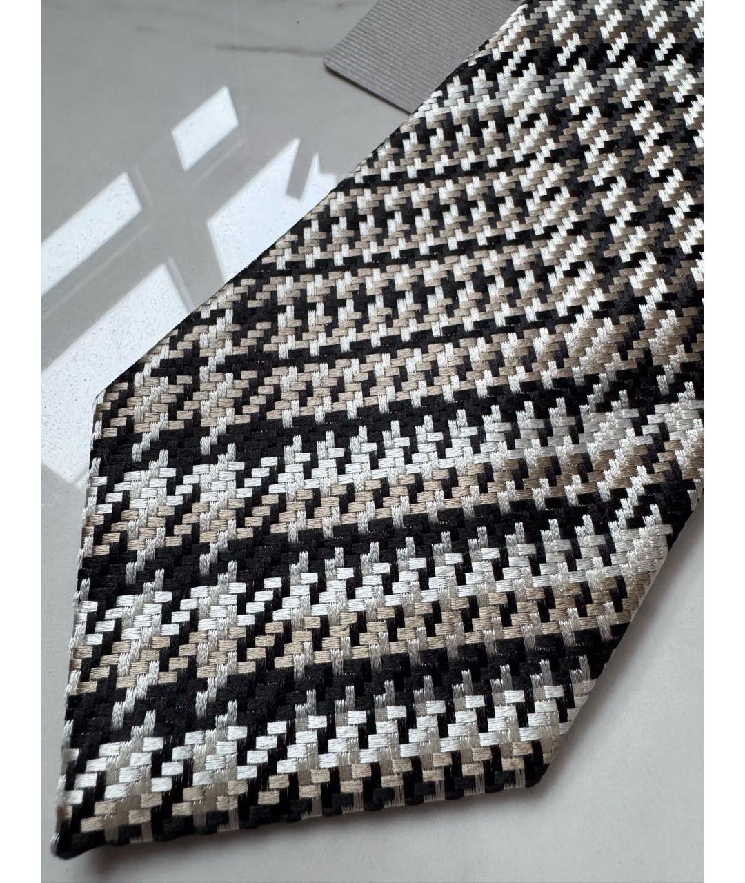 TOM FORD Бежевый шелковый галстук, фото 4