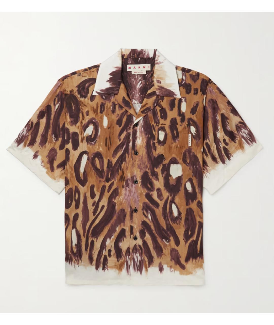 MARNI Коричневая кэжуал рубашка, фото 6