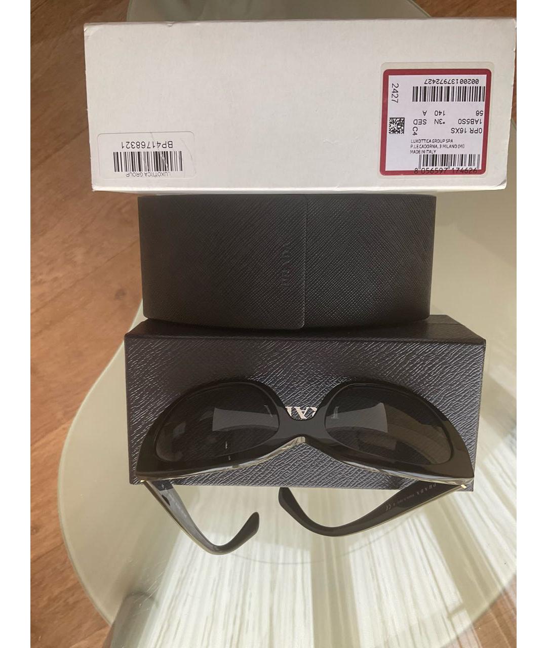 PRADA Черные солнцезащитные очки, фото 4