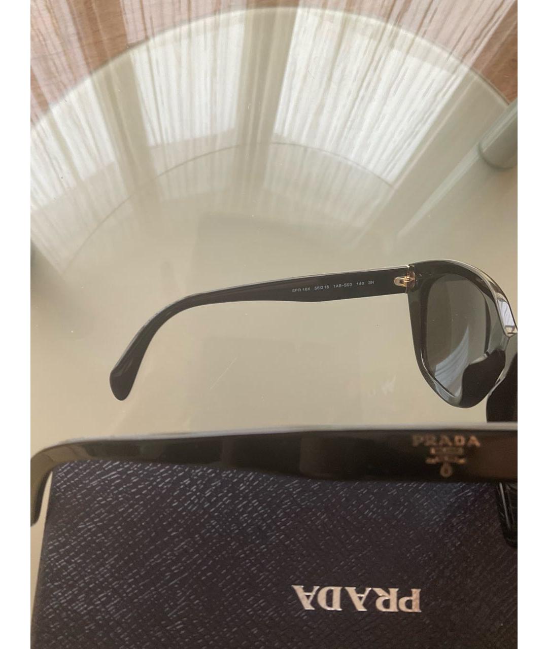 PRADA Черные солнцезащитные очки, фото 3