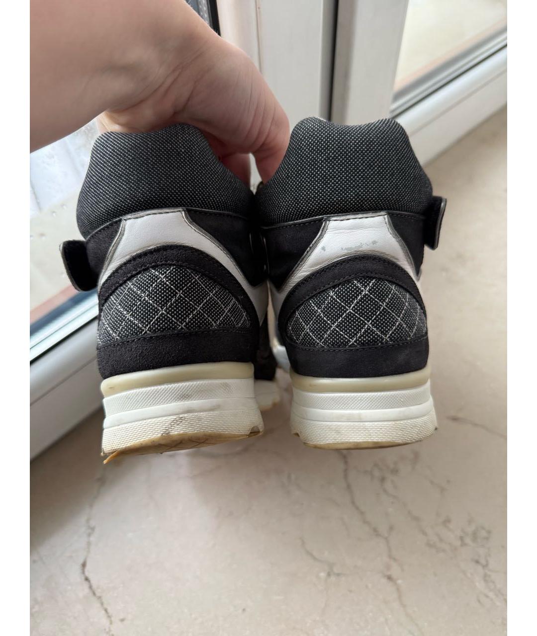 CHANEL Серые замшевые кроссовки, фото 4