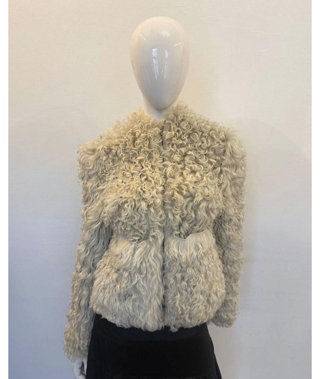 GIVENCHY Бежевая меховая дубленка, фото 5