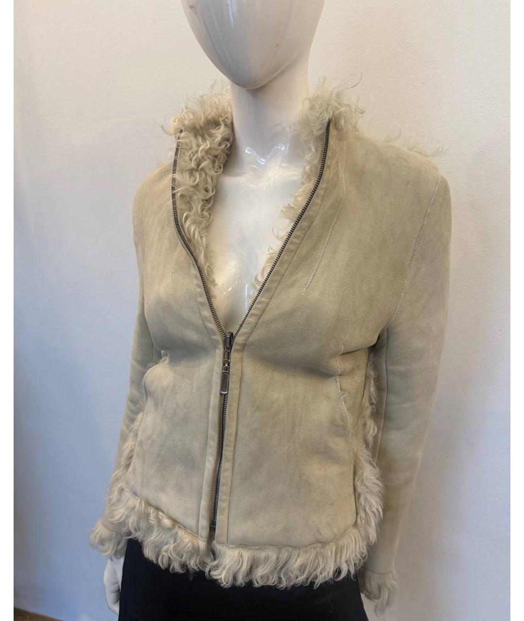 GIVENCHY Бежевая меховая дубленка, фото 4