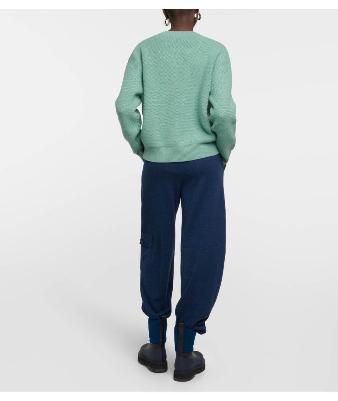 LORO PIANA Бирюзовый кашемировый джемпер / свитер, фото 3