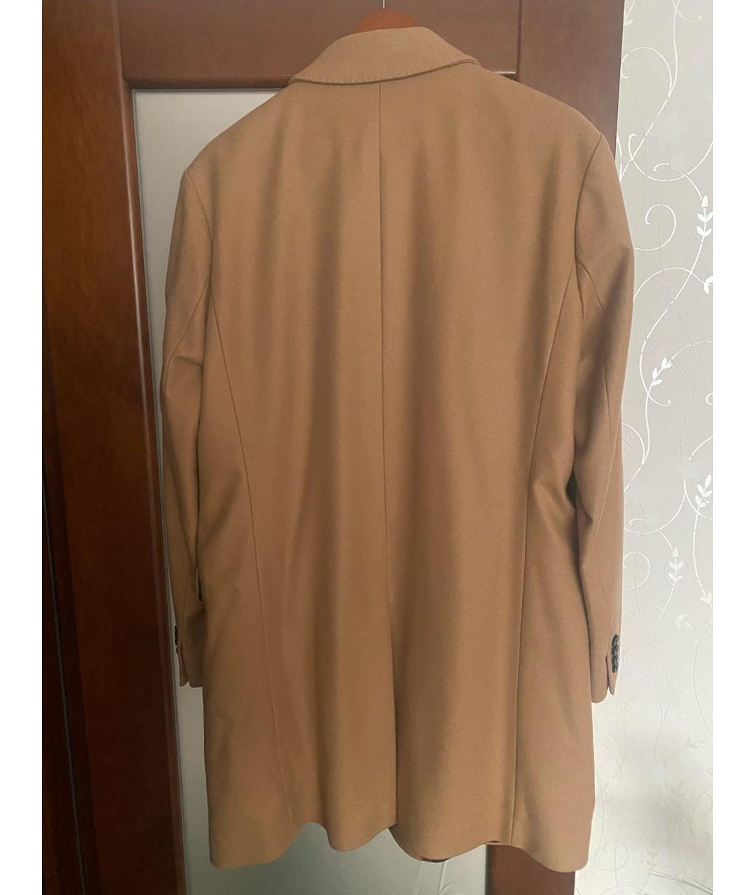 HUGO BOSS Бежевое шерстяное пальто, фото 2
