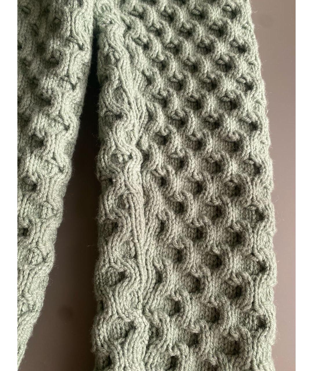 GUCCI Зеленый шерстяной джемпер / свитер, фото 6