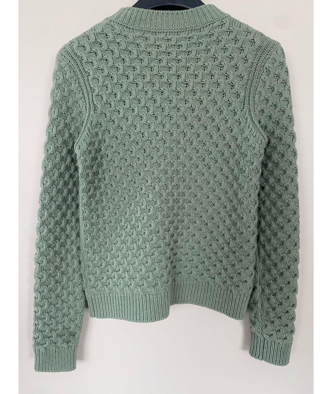 GUCCI Зеленый шерстяной джемпер / свитер, фото 2