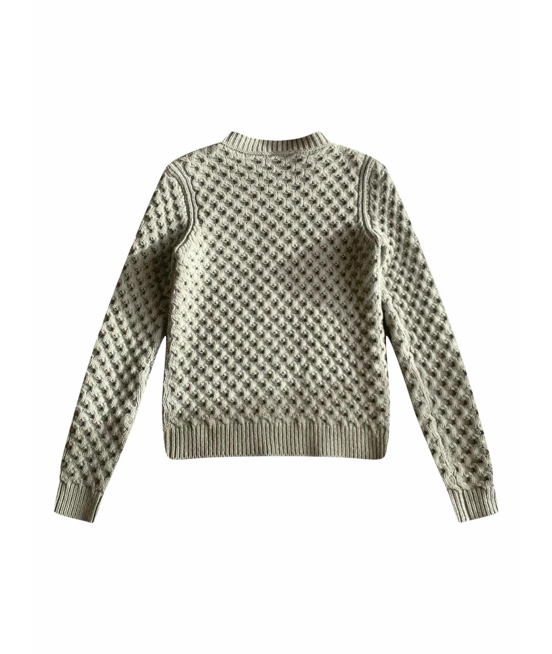 GUCCI Зеленый шерстяной джемпер / свитер, фото 1