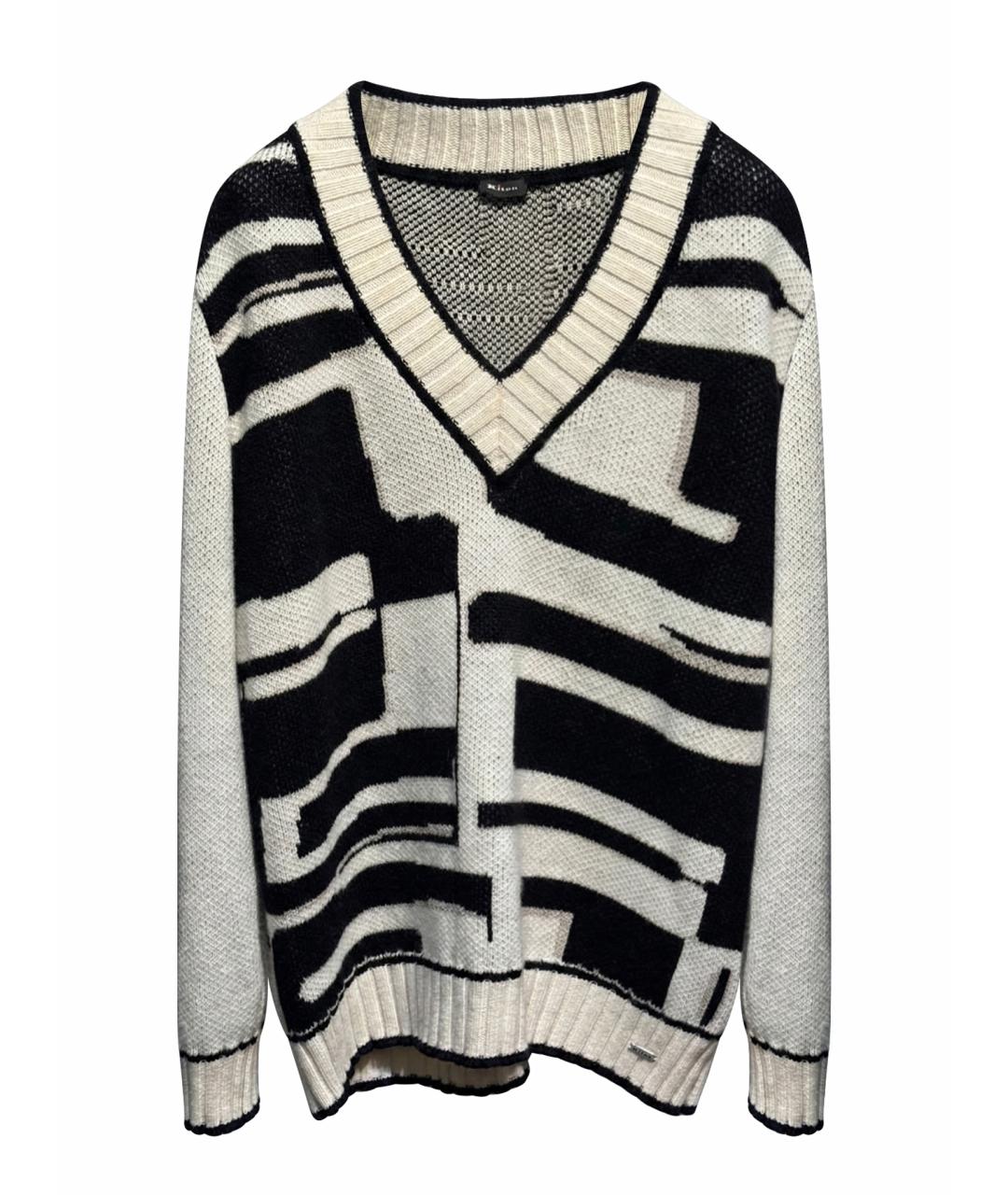 KITON Белый шерстяной джемпер / свитер, фото 1