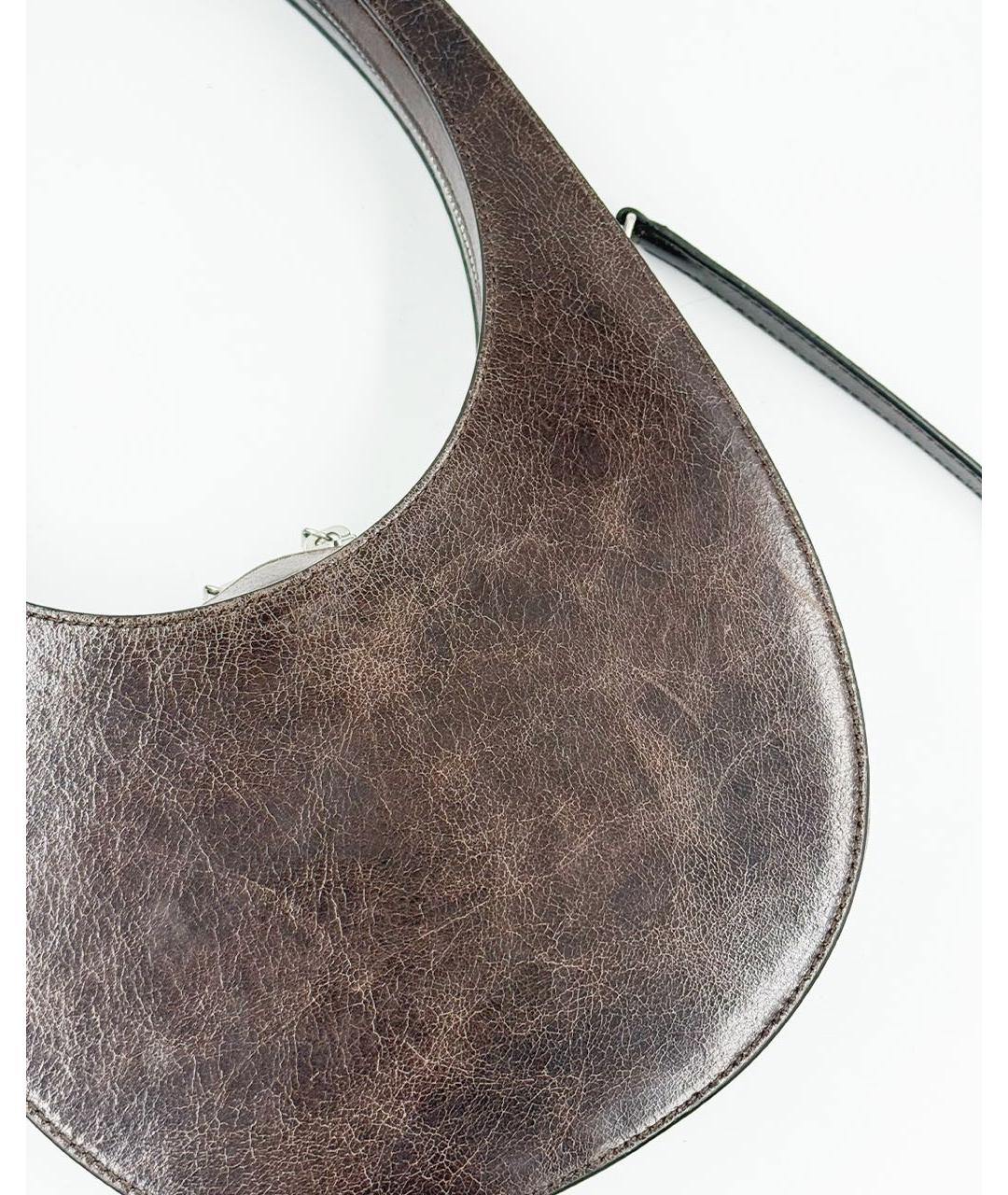 COPERNI Коричневая кожаная сумка через плечо, фото 2