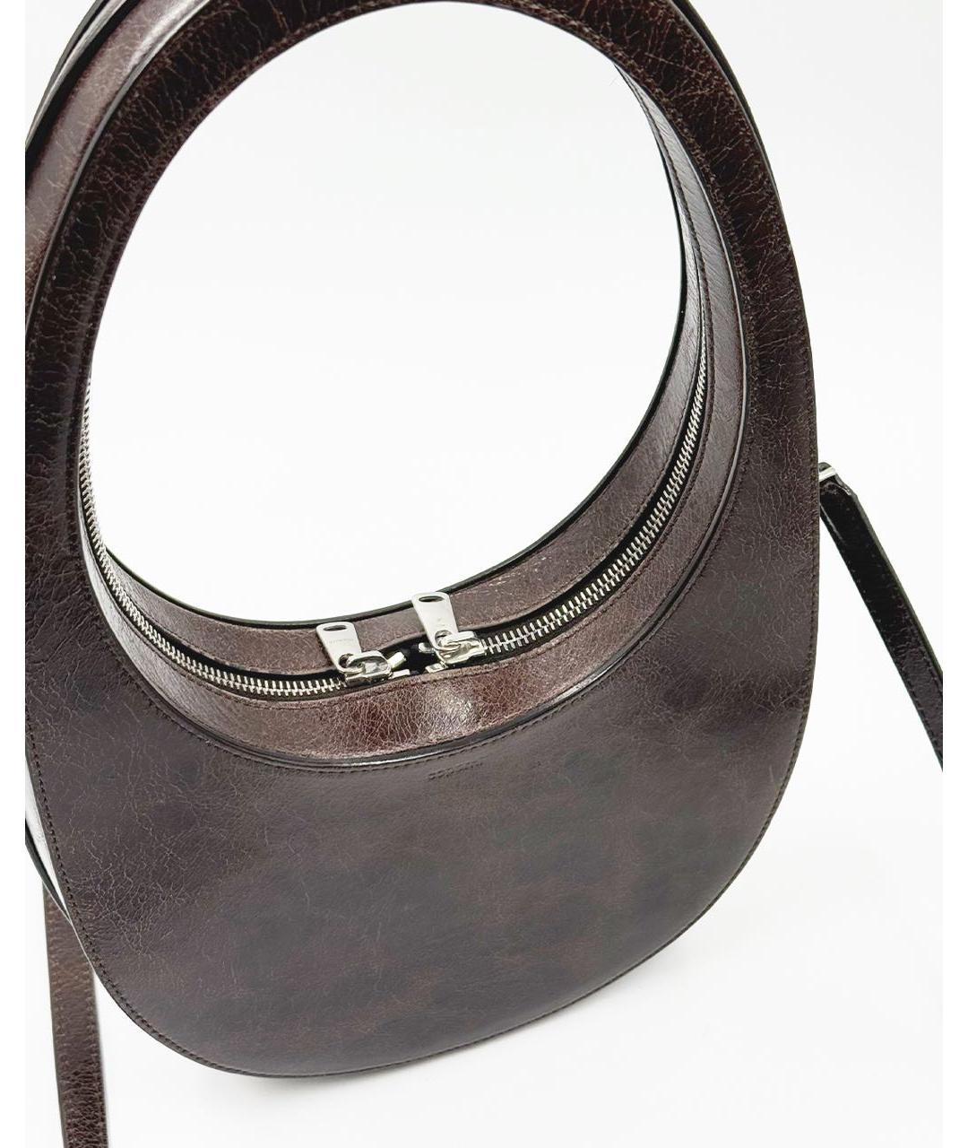 COPERNI Коричневая кожаная сумка через плечо, фото 3