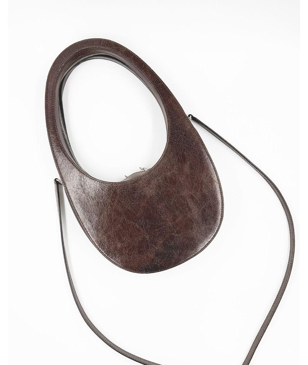 COPERNI Коричневая кожаная сумка через плечо, фото 4