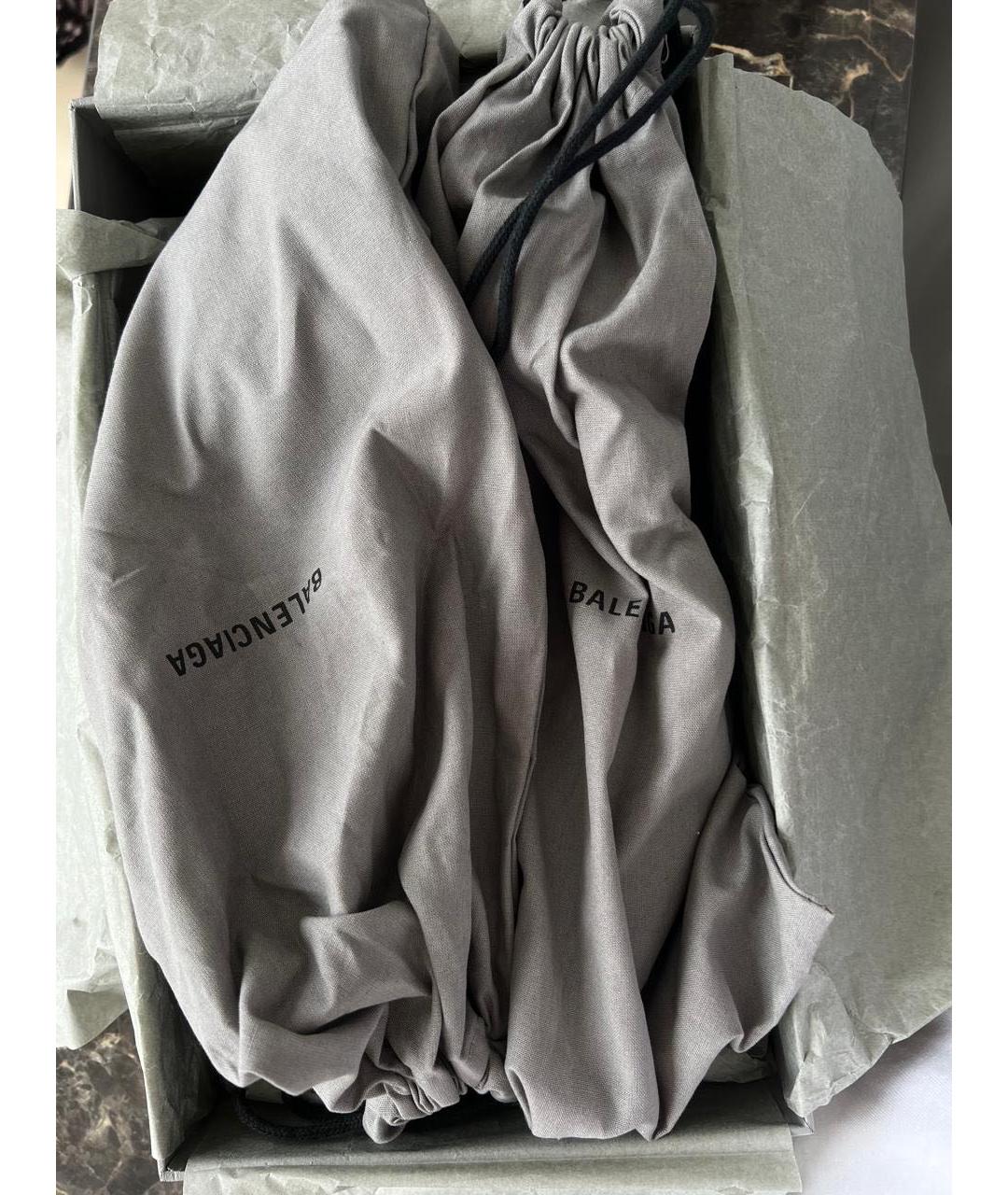 BALENCIAGA Черные текстильные туфли, фото 8