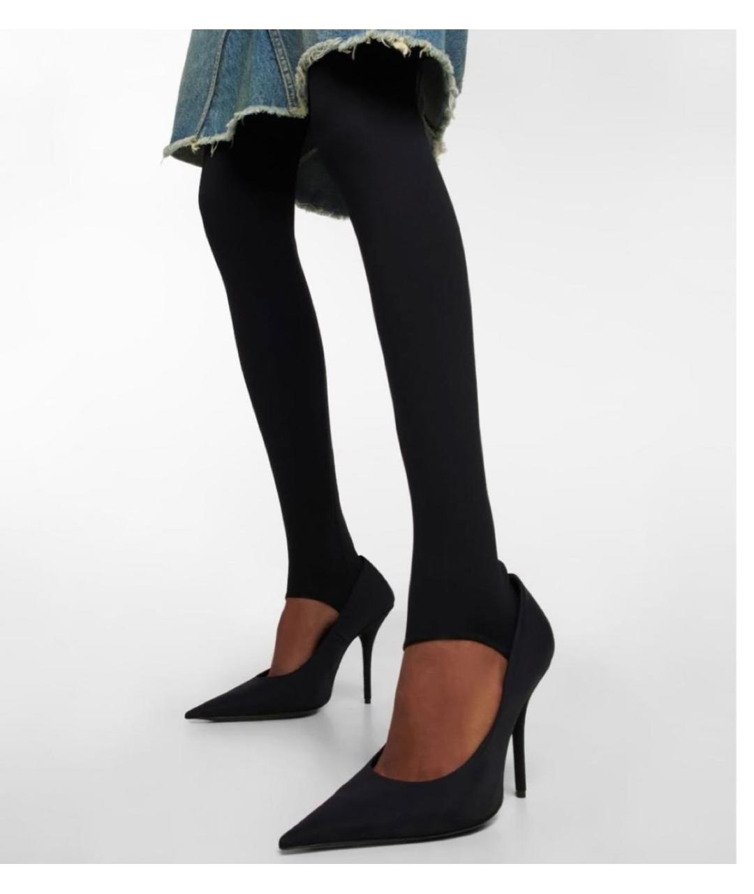 BALENCIAGA Черные текстильные туфли, фото 5