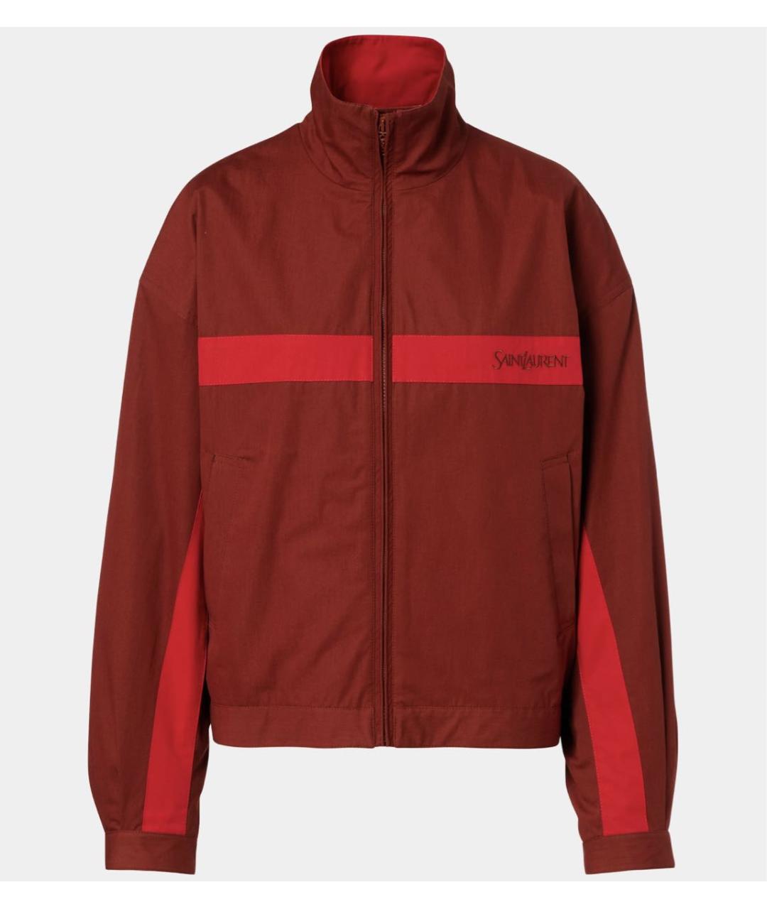 SAINT LAURENT Коричневая хлопковая куртка, фото 5