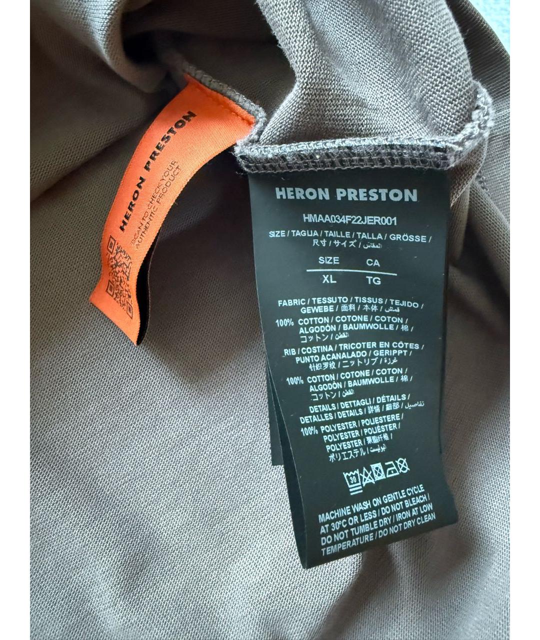 HERON PRESTON Хлопковая футболка, фото 5