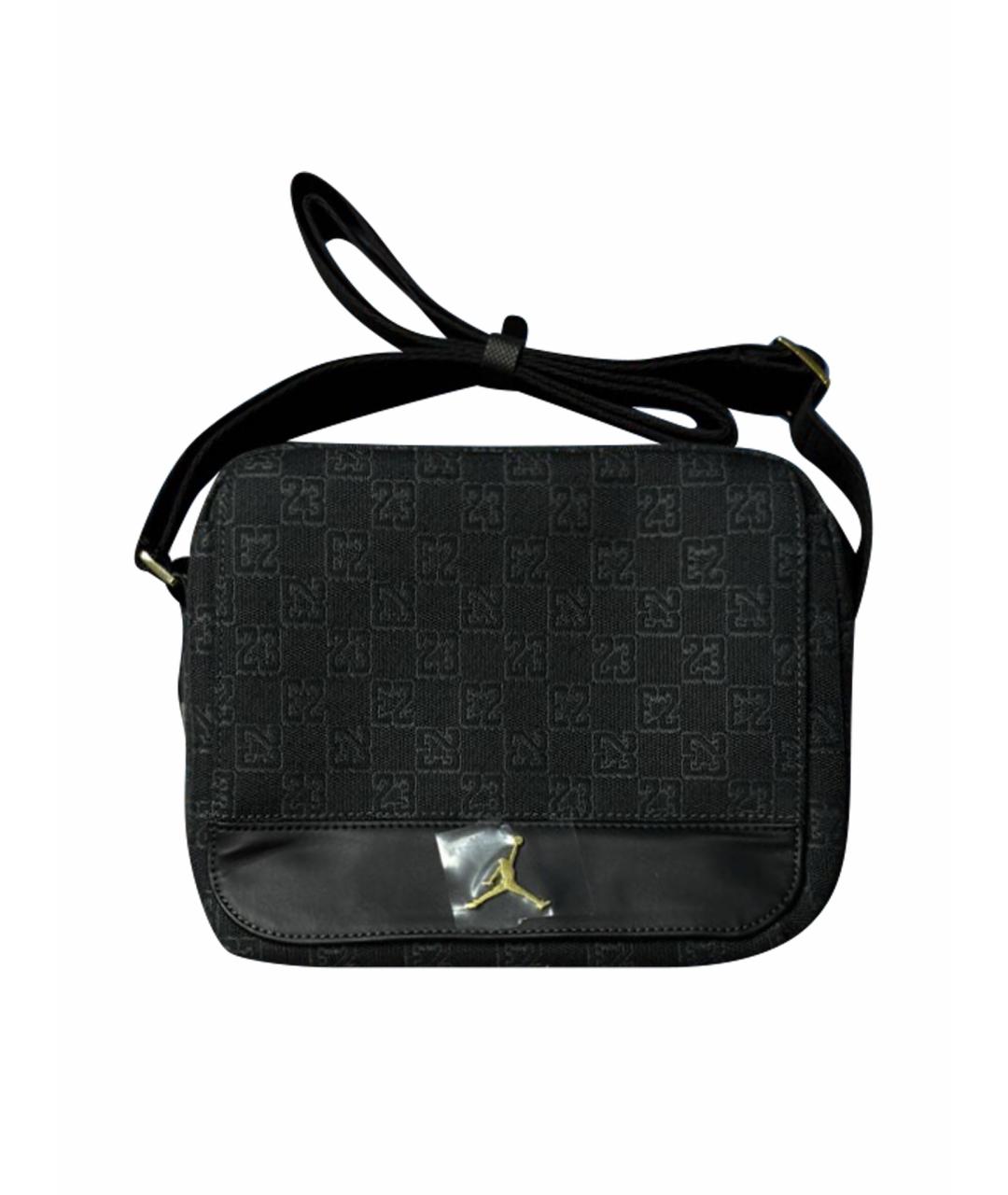 JORDAN Черная тканевая сумка на плечо, фото 1