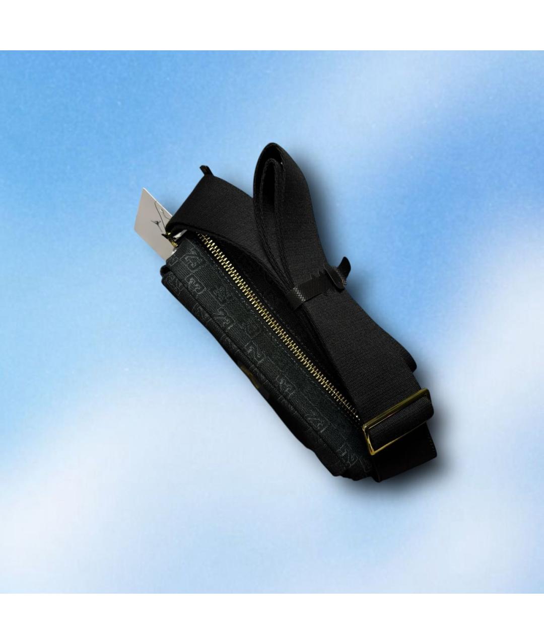 JORDAN Черная тканевая сумка на плечо, фото 6